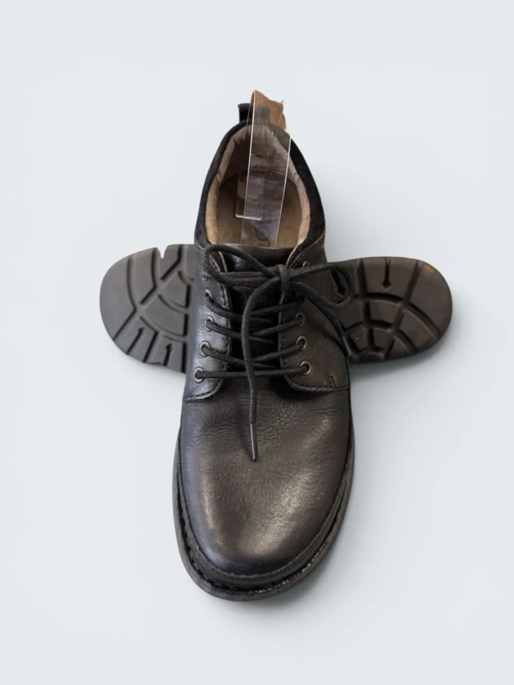 Born Men's Black Leather Casual Lace Up Shoes Size 9